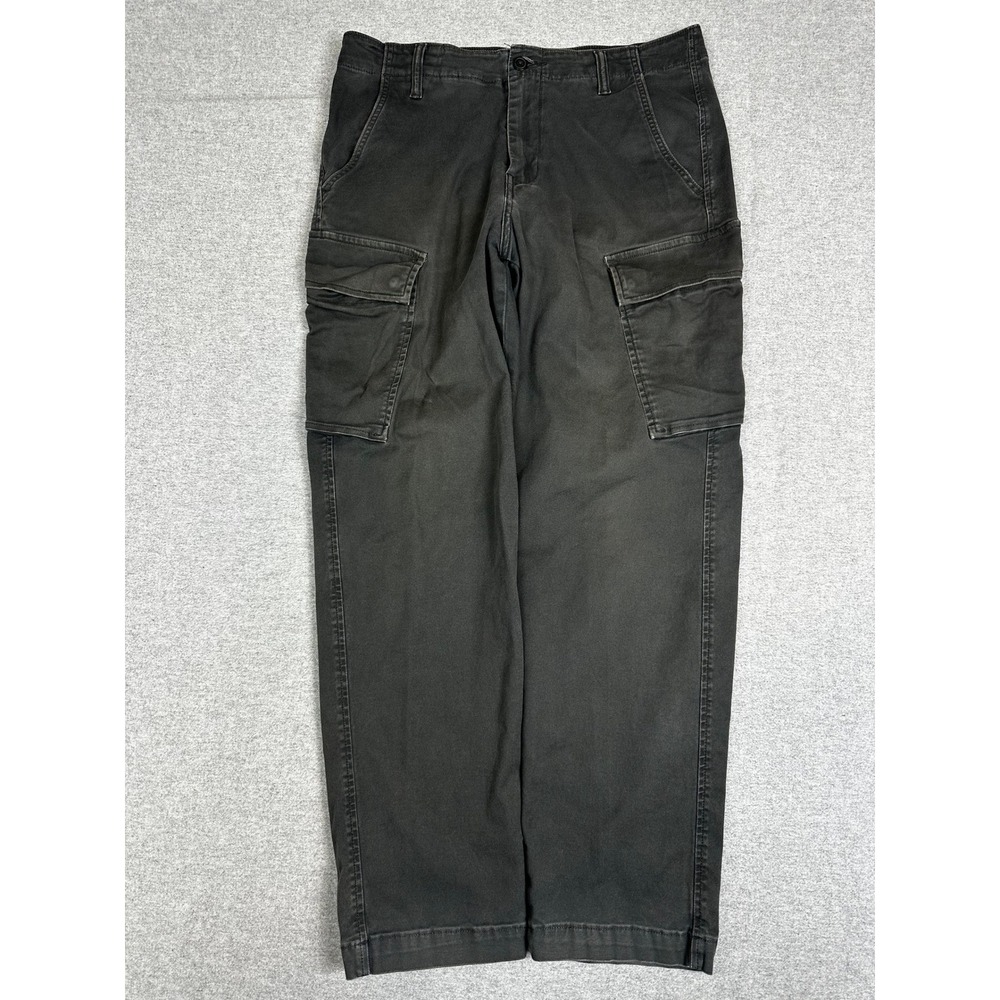 Levis XX Cargo Pants Mens 33x32 Black Faded Taper Utility Workwear Trousers